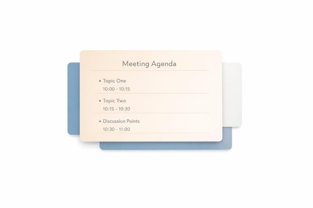 Meeting Agenda Generator